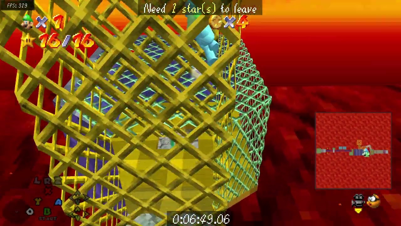 11:47.13 1P Mariohunt OMM 16 Star SM64 Speedrun (mouthful ik)