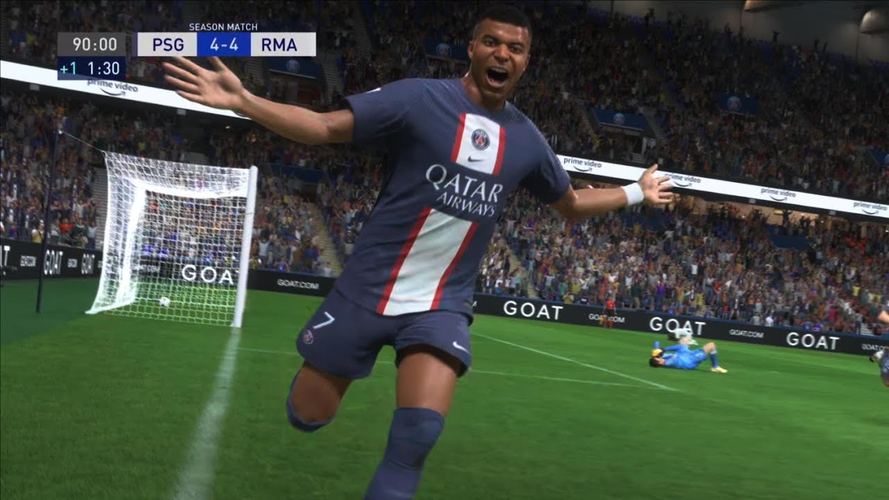 FIFA 23 &mdash; драматичный гол Мбаппе на последней минуте