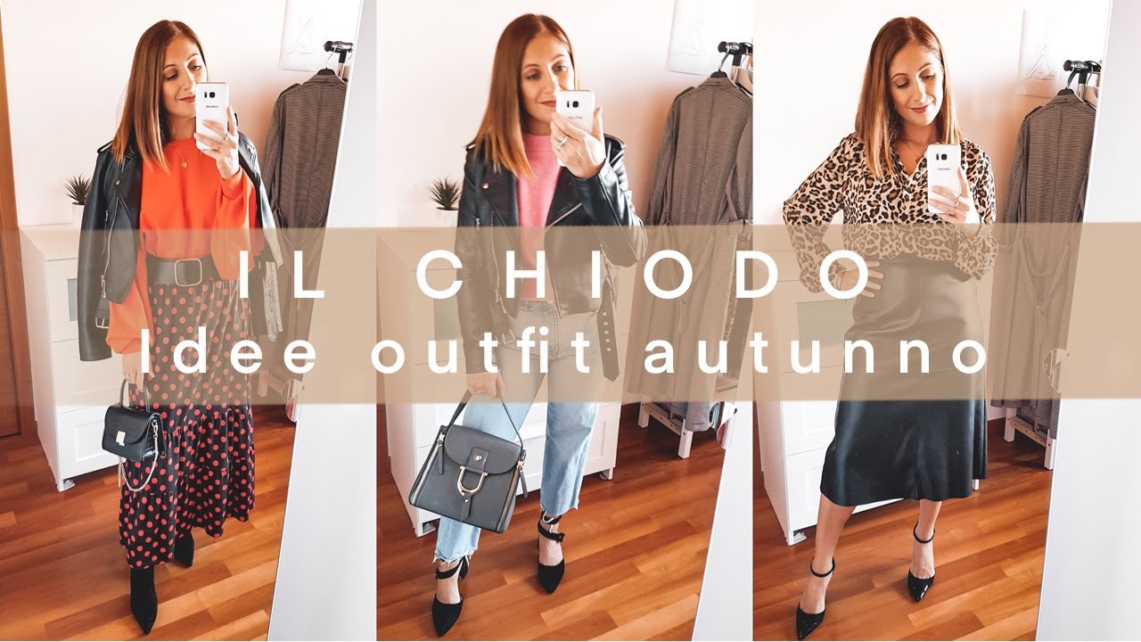 GIACCA DI PELLE OUTFIT AUTUNNO 🍂  5 idee outfit su come indossare la giacca in pelle | Isabella Emme