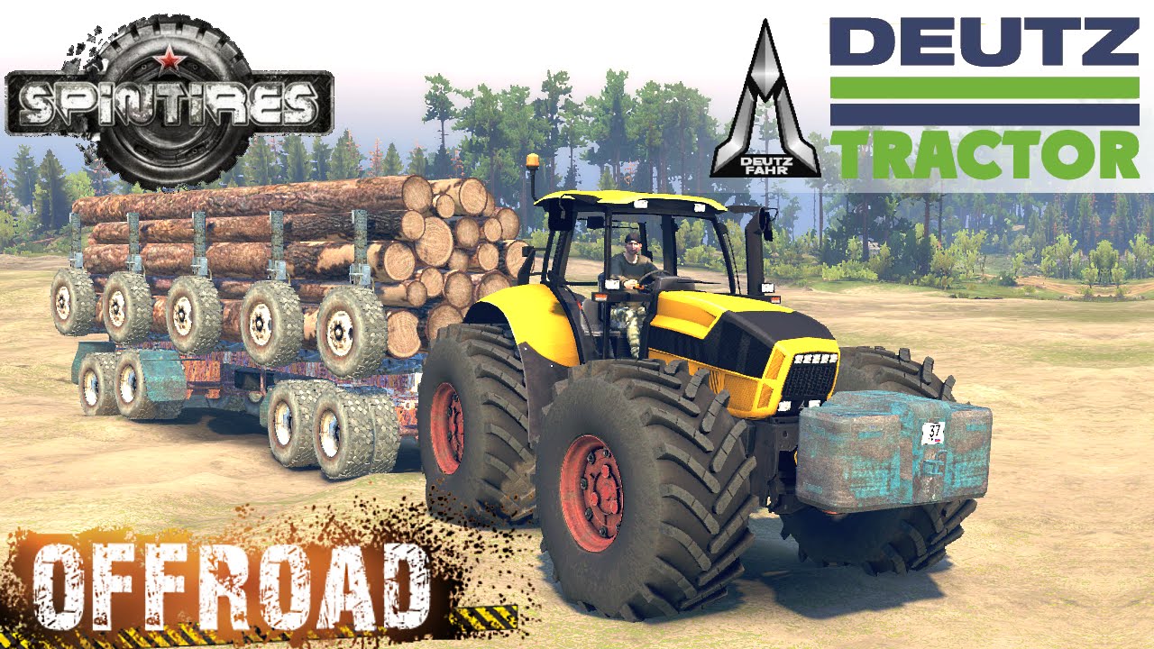 SpinTires DEUTZ Tractor Off-road Test
