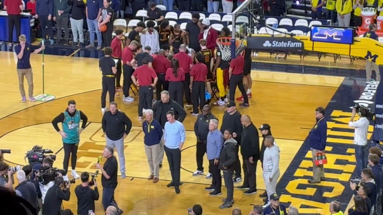 Michigan football coach Kyle Whittingham introduced to fans