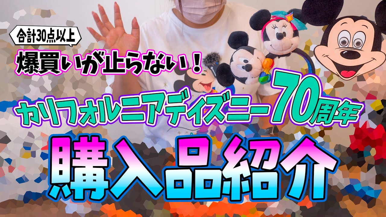 【ディズニー70周年】本場カリフォルニアで爆買い！衝撃の30点超えを紹介するよ⭐️