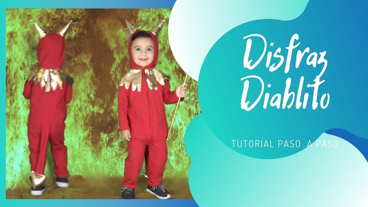 👹 DISFRAZ DE DIABLITO 😈 PASTORELA   HOW TO MAKE A DEVIL COSTUME