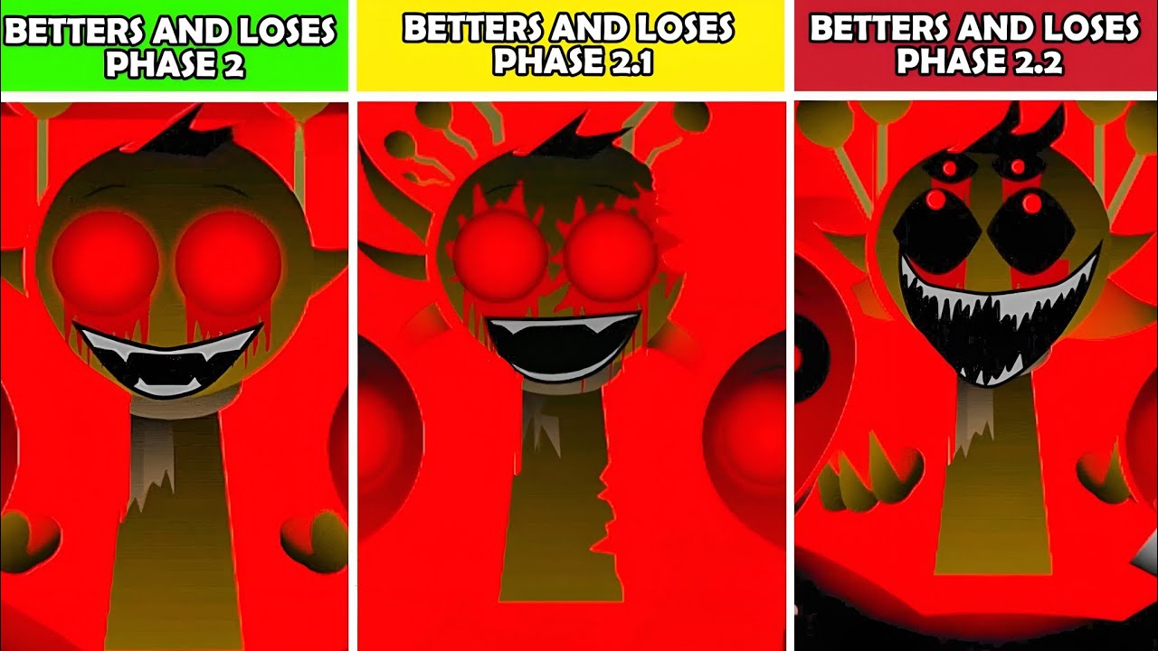 Sprunki Betters and Loses Phase 2 Vs Phase 2.1 Vs Phase 2.2