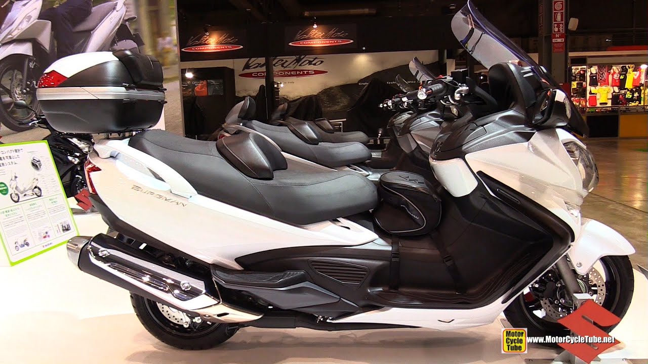 2015 Suzuki Burgman 650 Executive - Walkaround - 2014 EICMA Milan Motorcycle Exhibition