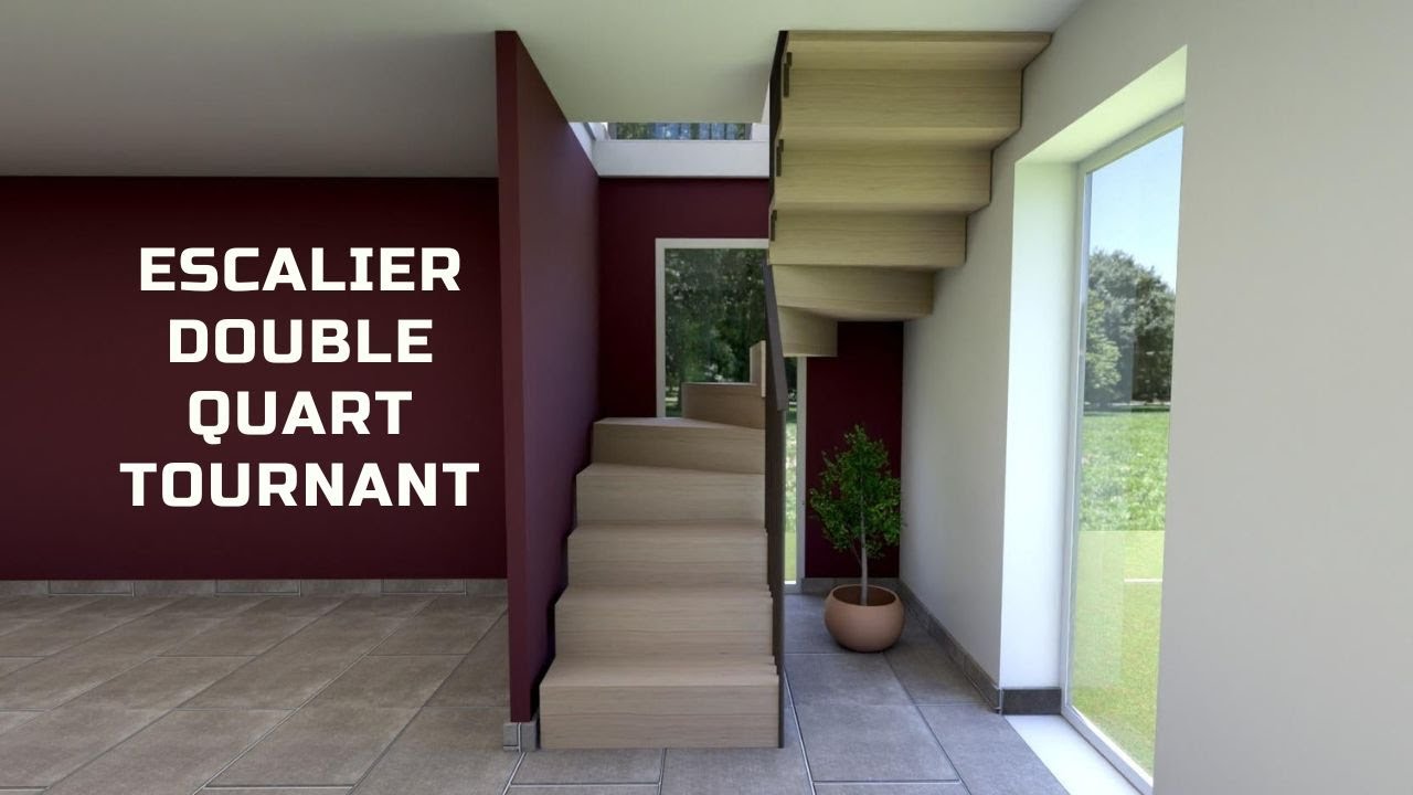 Kozikaza  tuto escalier double quart tournant et trémie