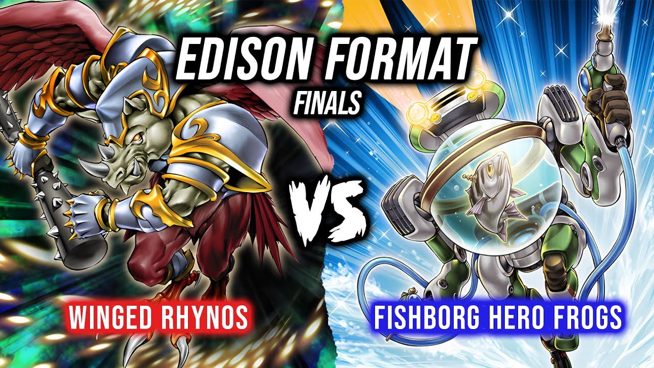 Yu-Gi-Oh! Edison Format Finals: Winged Rhynos Vs Fishborg Hero Frogs ft. @TheMacroShow ​⁠