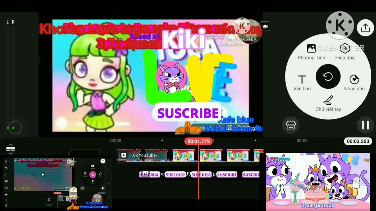 Kiki love logo remake kinemaster speedrun 2.9x speed
