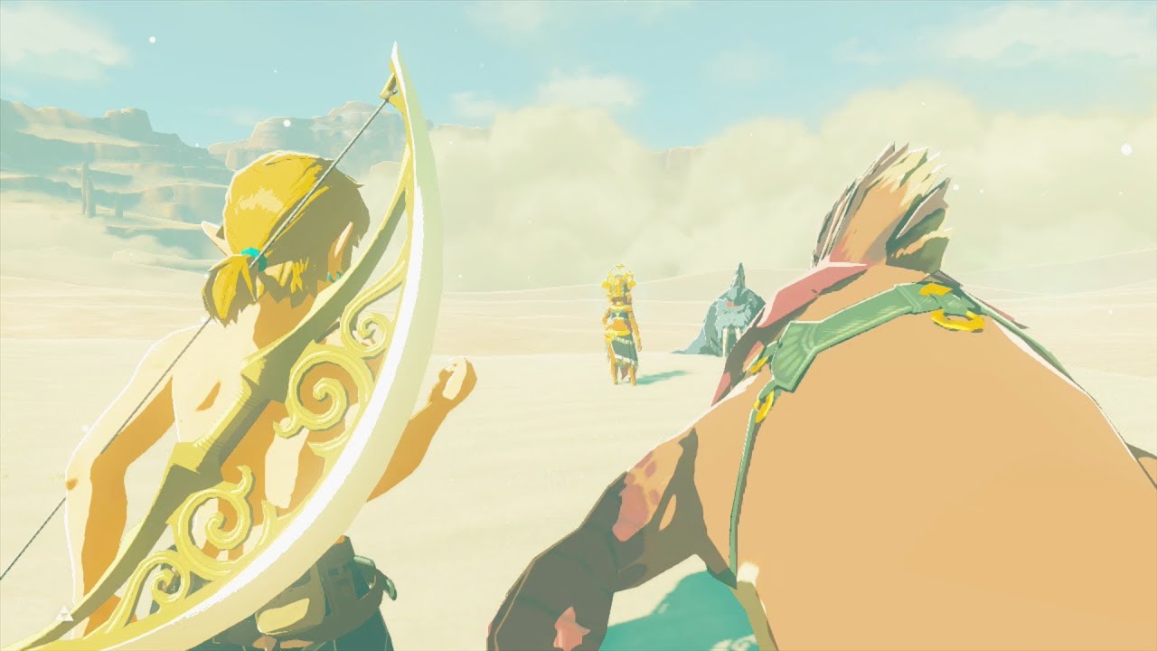 Completing Urbosa's Song Before Boarding Divine Beast Vah Naboris - Zelda Breath of the Wild