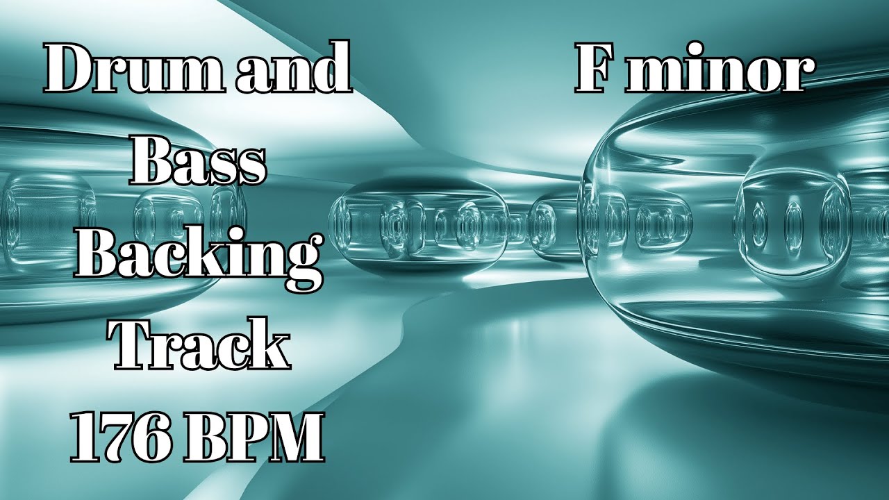 Liquid Drum & Bass Backing Track – 176 BPM in F Minor | Smooth DnB Jam Track