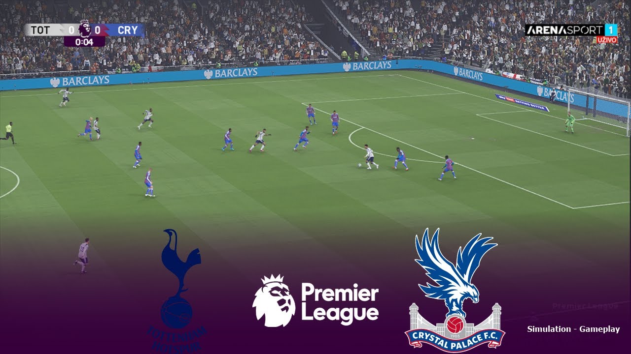 TOTTENHAM vs CRYSTAL PALACE Live | Premier League 2026 EPL | Simulation PES 2021 Gameplay