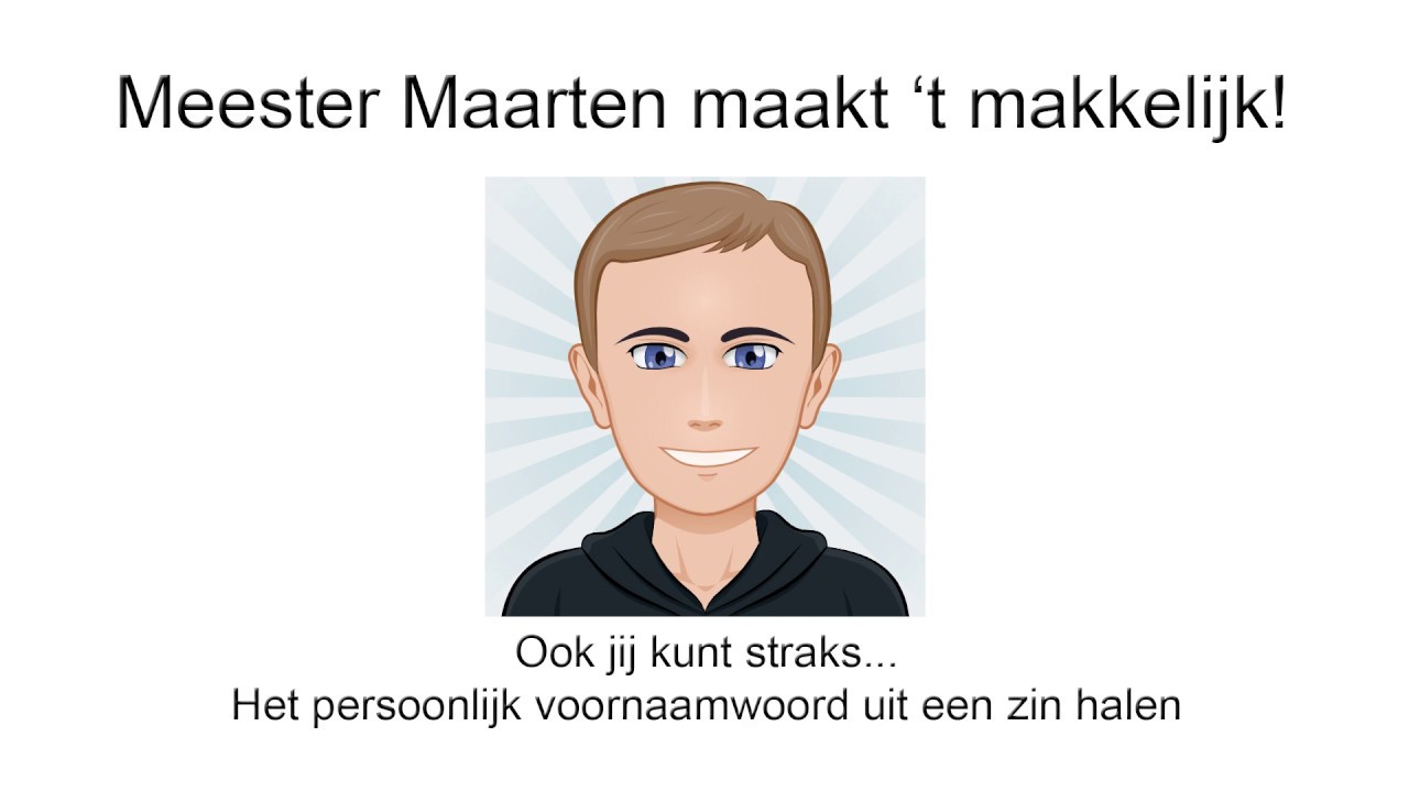 Wat is een persoonlijk voornaamwoord?