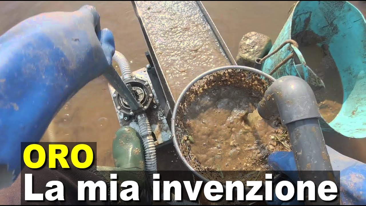 Test al fiume per la mia X-PUMP rivisitata per cercare oro al fiume - Goldoro