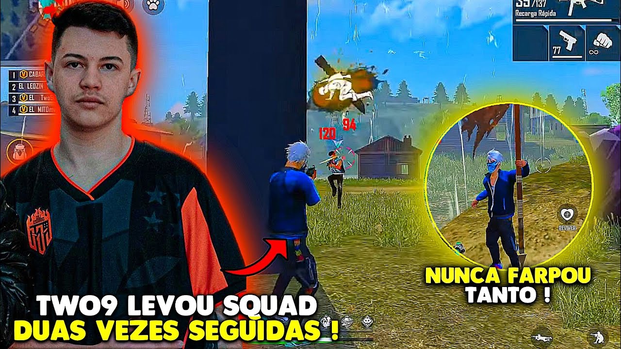 TWO9 LEVOU SQUAD DUAS VEZES SEGUIDAS E MOSTROU QUE É O MELHOR DO MUNDO - 4V4 APOSTADO DAS FARPAS !