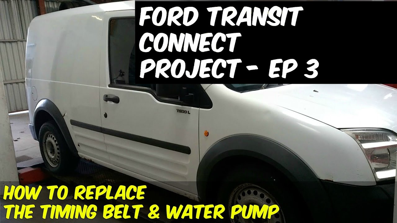 How to replace the timing belt, oil seals, water pump & alternator in a Ford Transit Connect