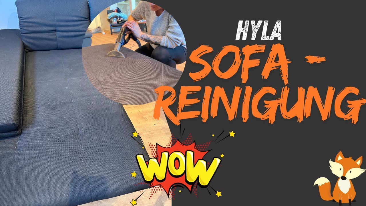Hyla : Sofa reinigen mit der Hyla Nassreinigung - Komplettes MAKEOVER