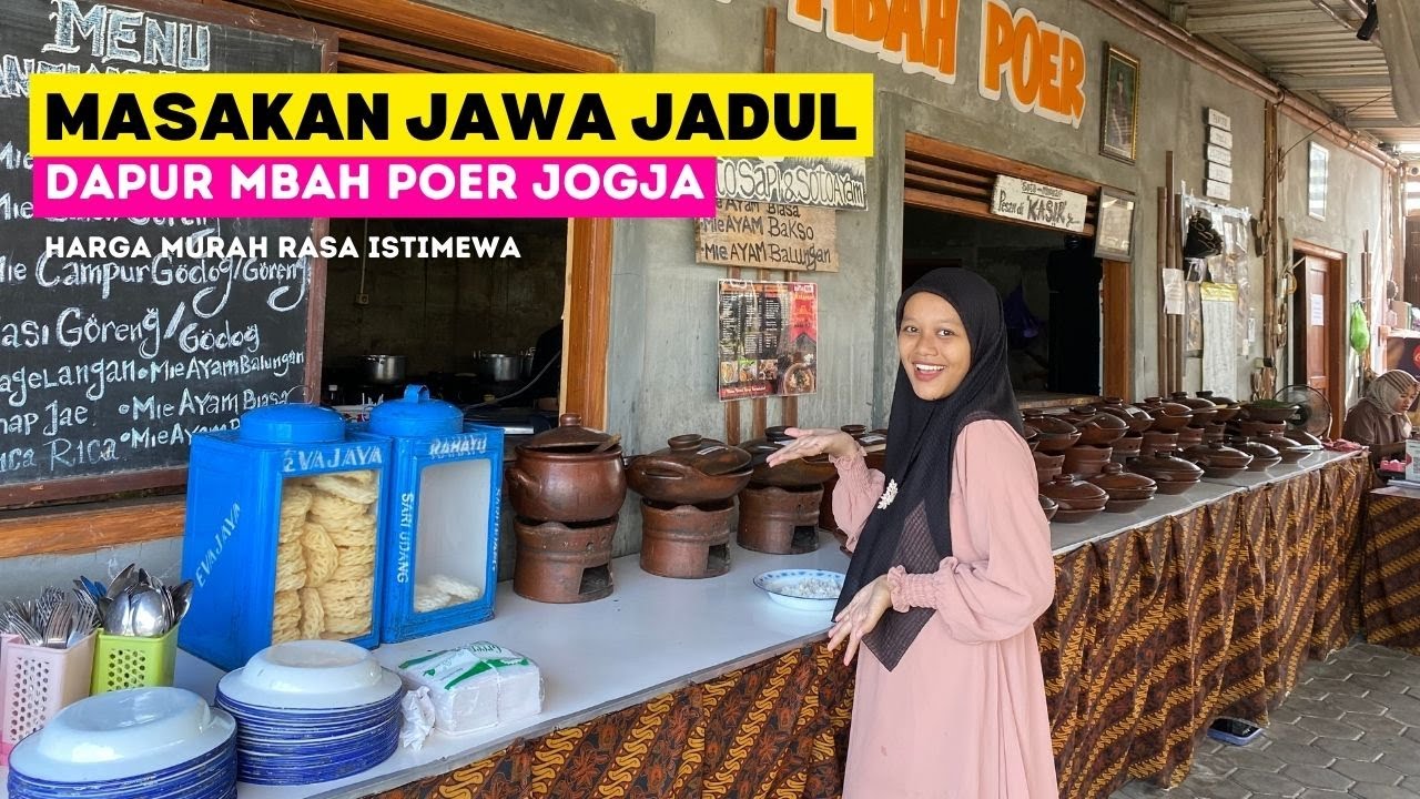 WARUNG MAKAN PRASMANAN DAPUR JAWA PINGGIR SAWAH - PAWON MBAH POER BANTUL - Wisata Jogja Terbaru