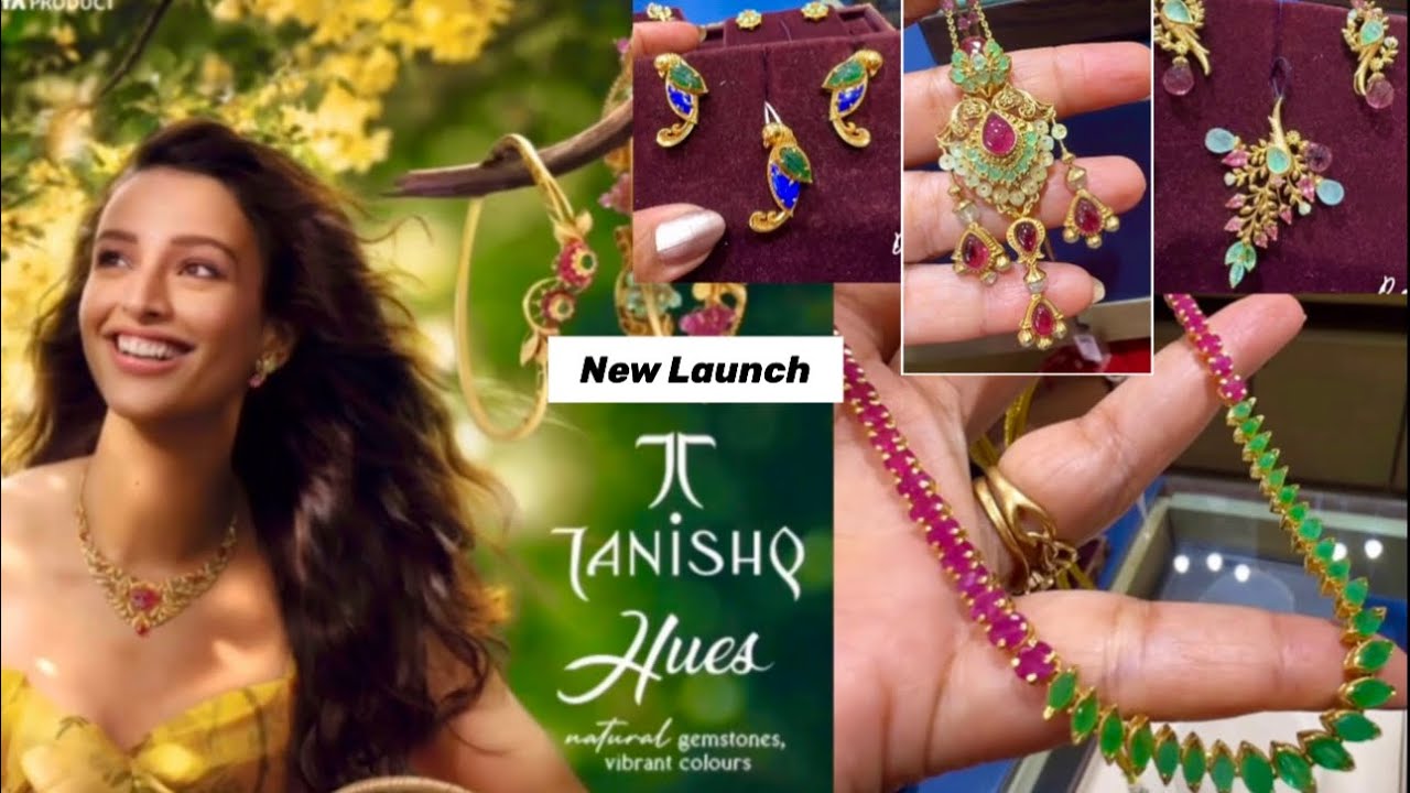Tanishq New Launch Hues Collection/Gemstone Jewellery/Ruby Emerald Sets/Real Diamond Necklace/Deeya