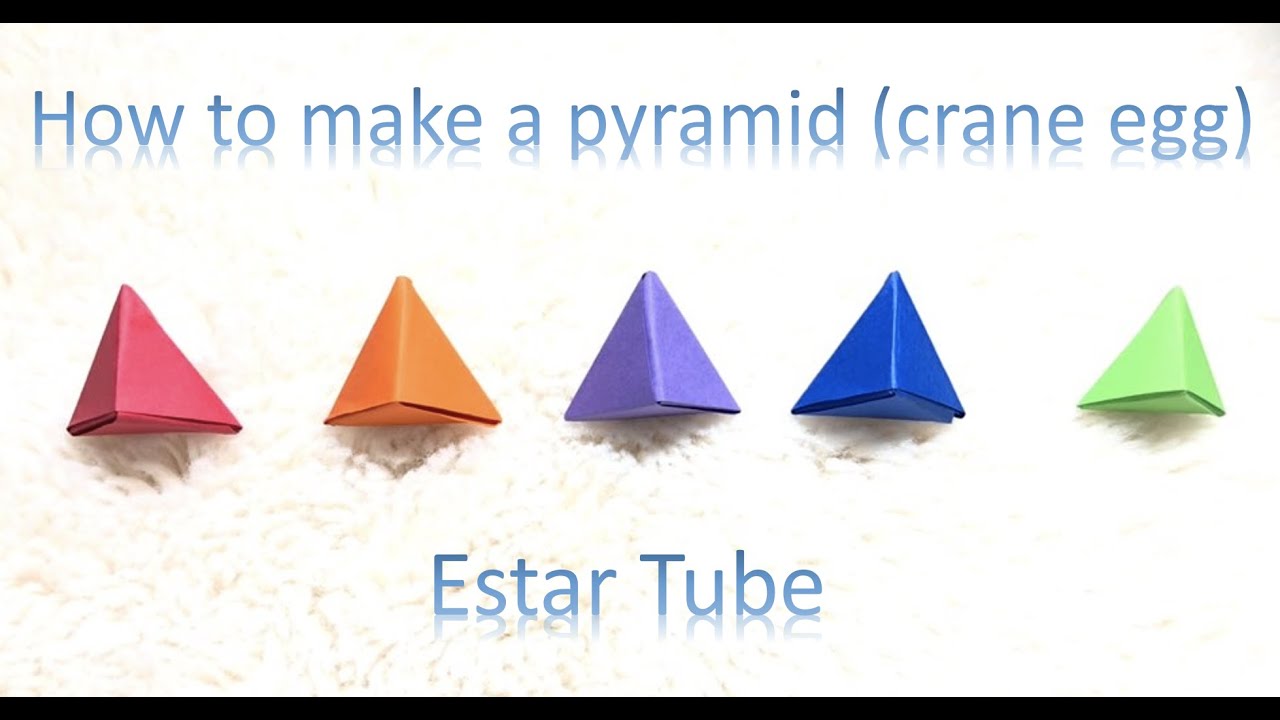 🥚How to make a pyramid (crane egg)🥚