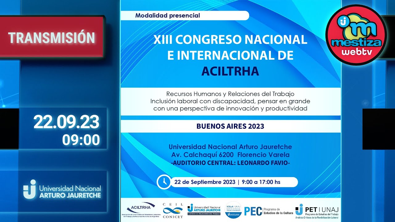 XIII Congreso Nacional e Internacional de ACILTRHA