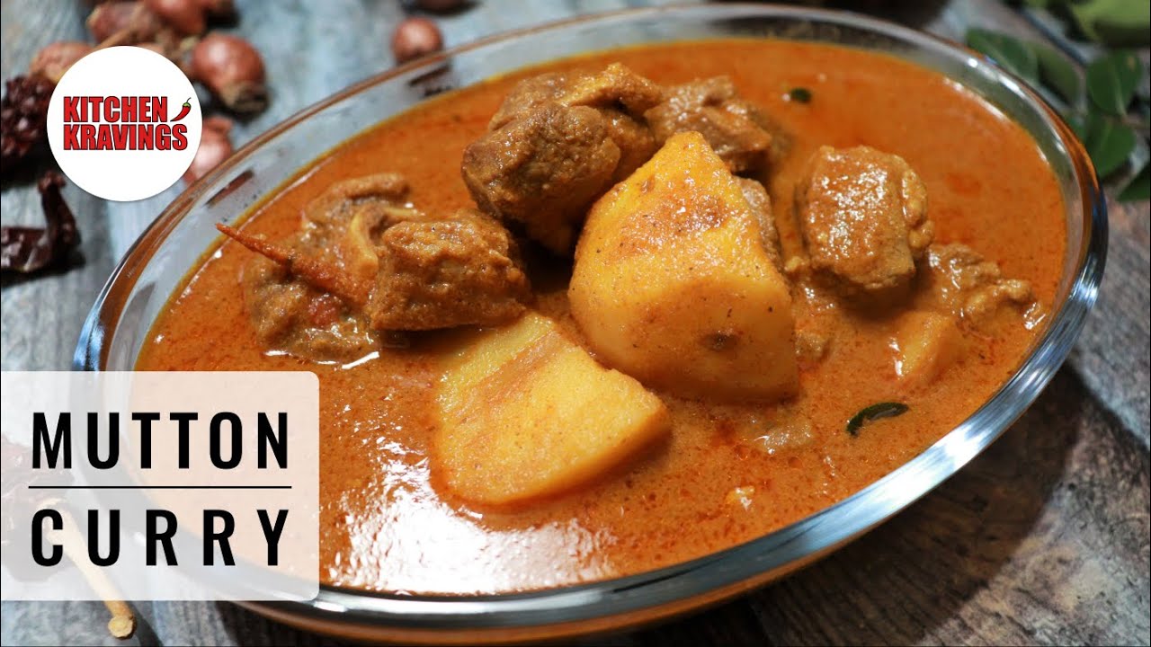 Authentic Kerala Style Mutton Curry Recipe | Nadan Mutton Curry  | Varutharacha Mutton Curry