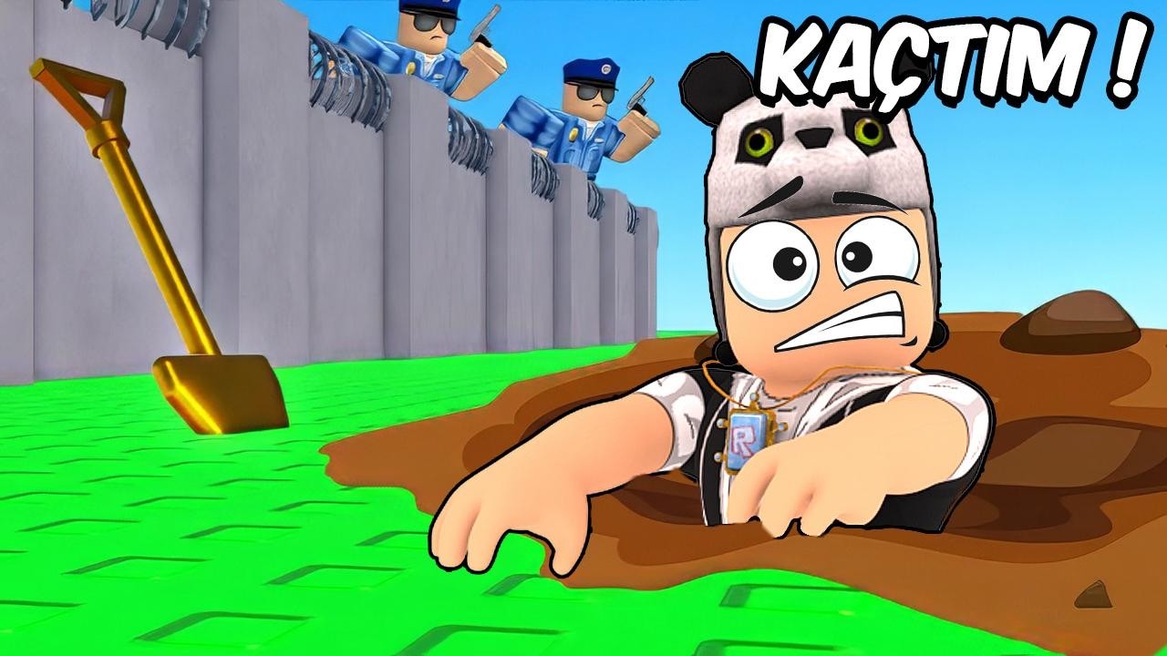 Roblox'ta Hapishanenin Altını Kazıp Kaçtım!! Polisler Şok Oldu!