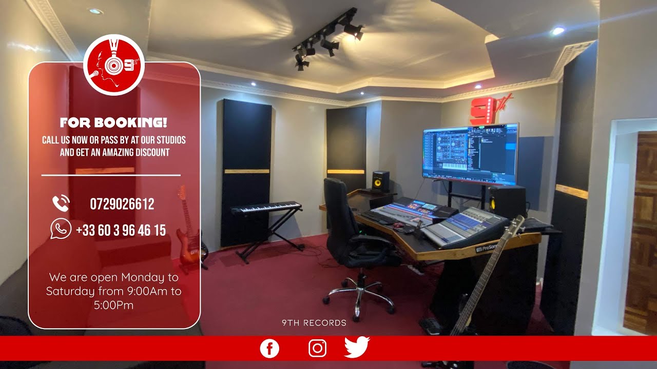 A tour in Kenyan Best Recording studio.