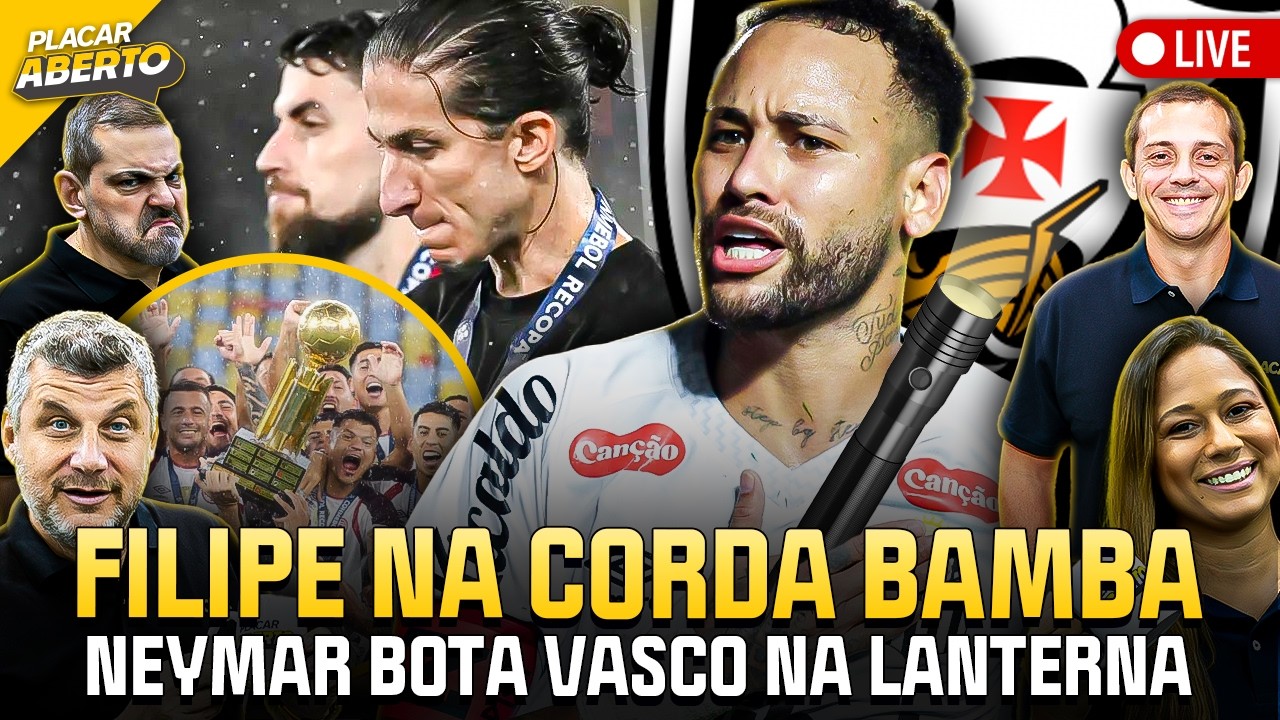 VEXAME: FILIPE LUÍS CORRE RISCO NO FLAMENGO? VASCO NA LANTERNA E MAIS | Placar Aberto | 27/02