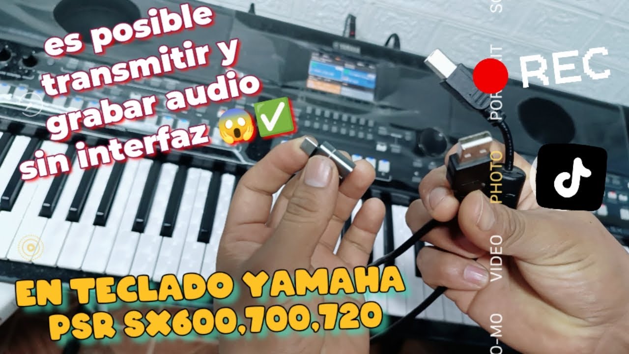 😱Cómo grabar🎙️y transmitir live🔴solo con tu teclado Yamaha psr sx 600,700 ,720 sin interfaz