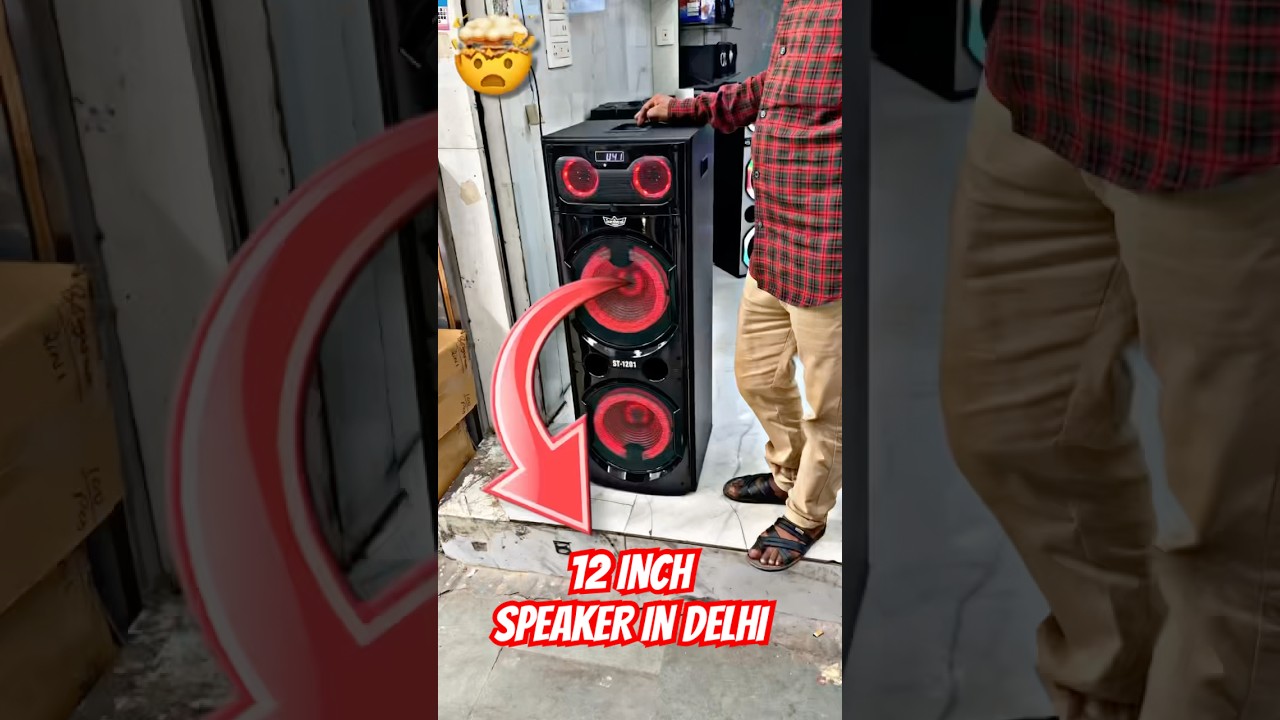 12 INCH SPEAKER IN DELHI 😱 #unboxing #sounds #12inchspeaker #boomboom #boomblastspeaker