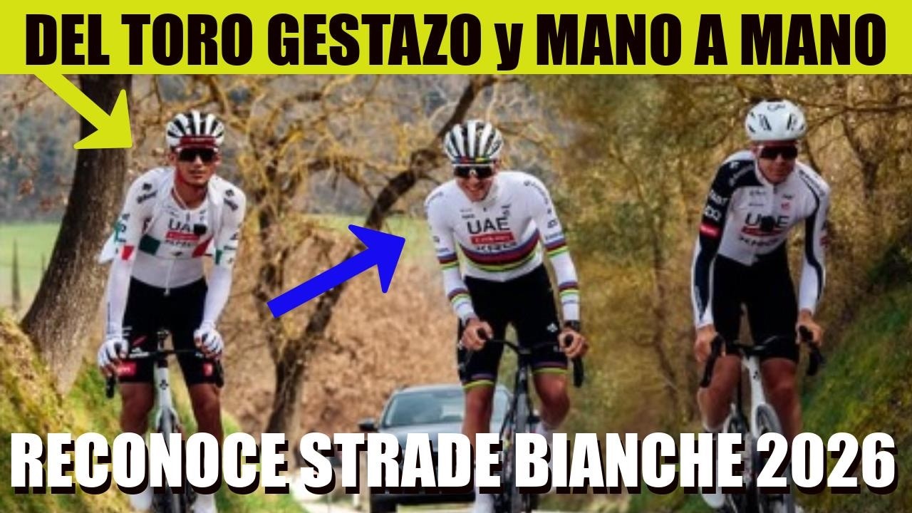 ISAAC DEL TORO GESTAZO y MANO a MANO con POGACAR en STRADE BIANCHE 2026
