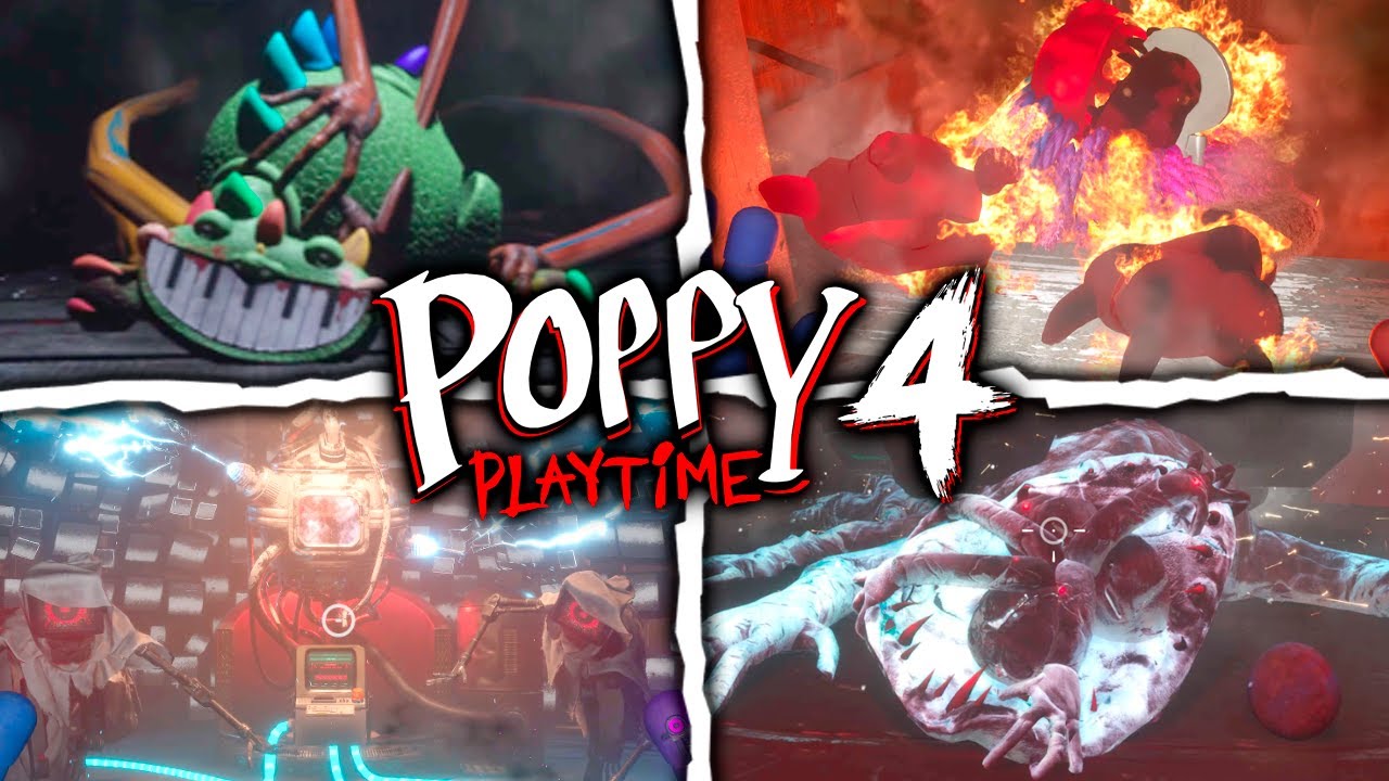 Poppy Playtime: Chapter 4 - All Bosses Death