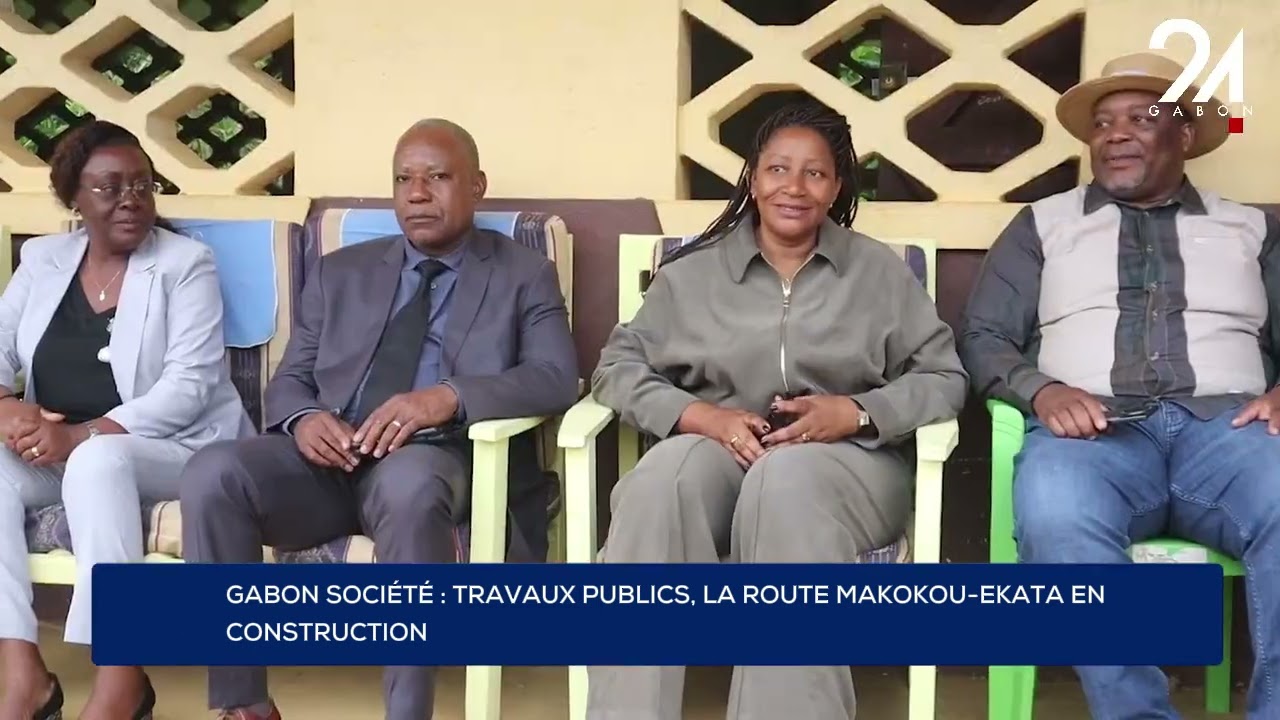 GABON SOCIÉTÉ : TRAVAUX PUBLICS, LA ROUTE MAKOKOU-EKATA EN CONSTRUCTION.