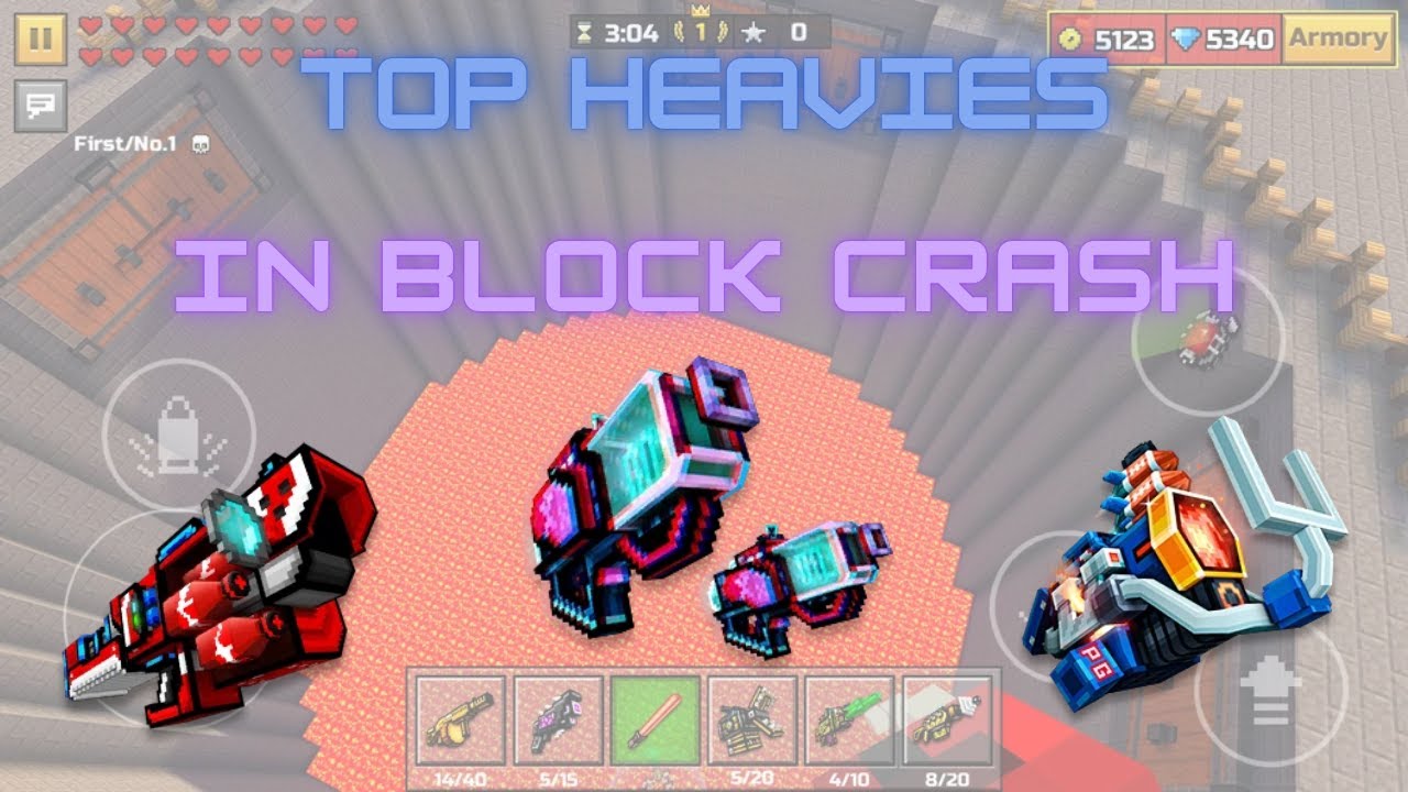 TOP HEAVIES in BLOCK CRASH in Pixel Gun 3D in 2025