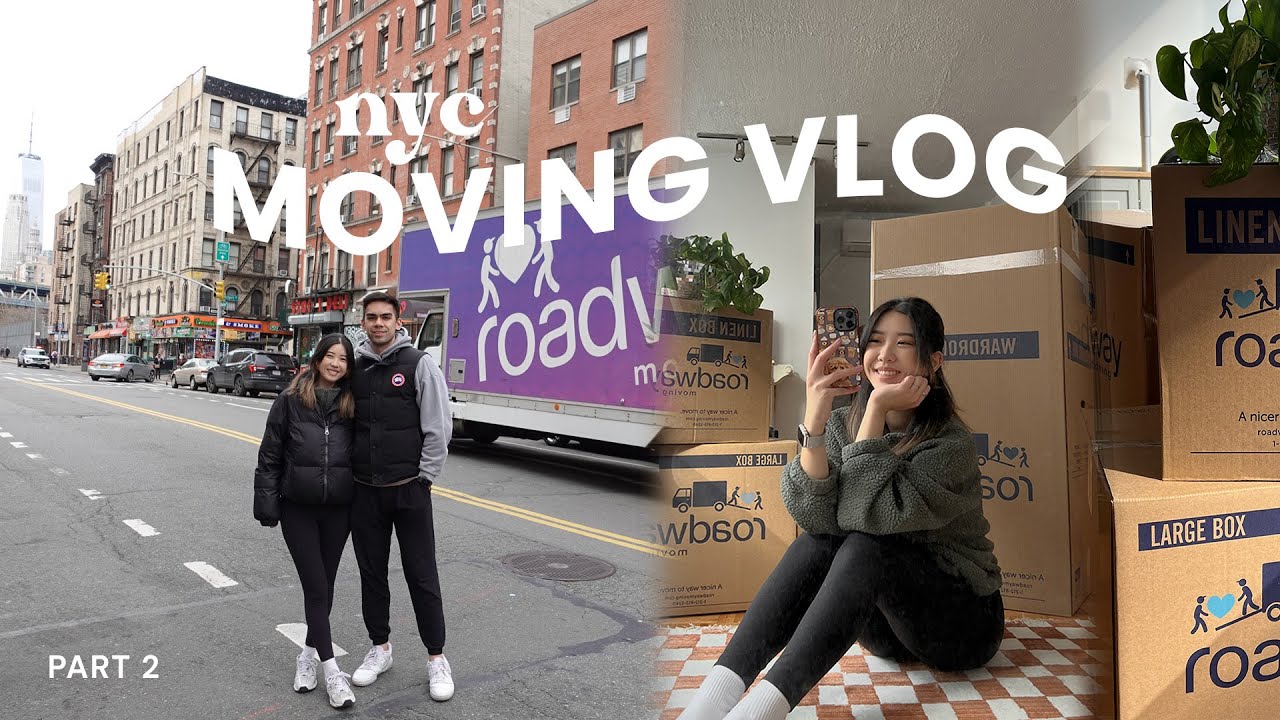 NYC MOVING VLOG 2 📦  a bittersweet goodbye to our first nyc apartment 🗽