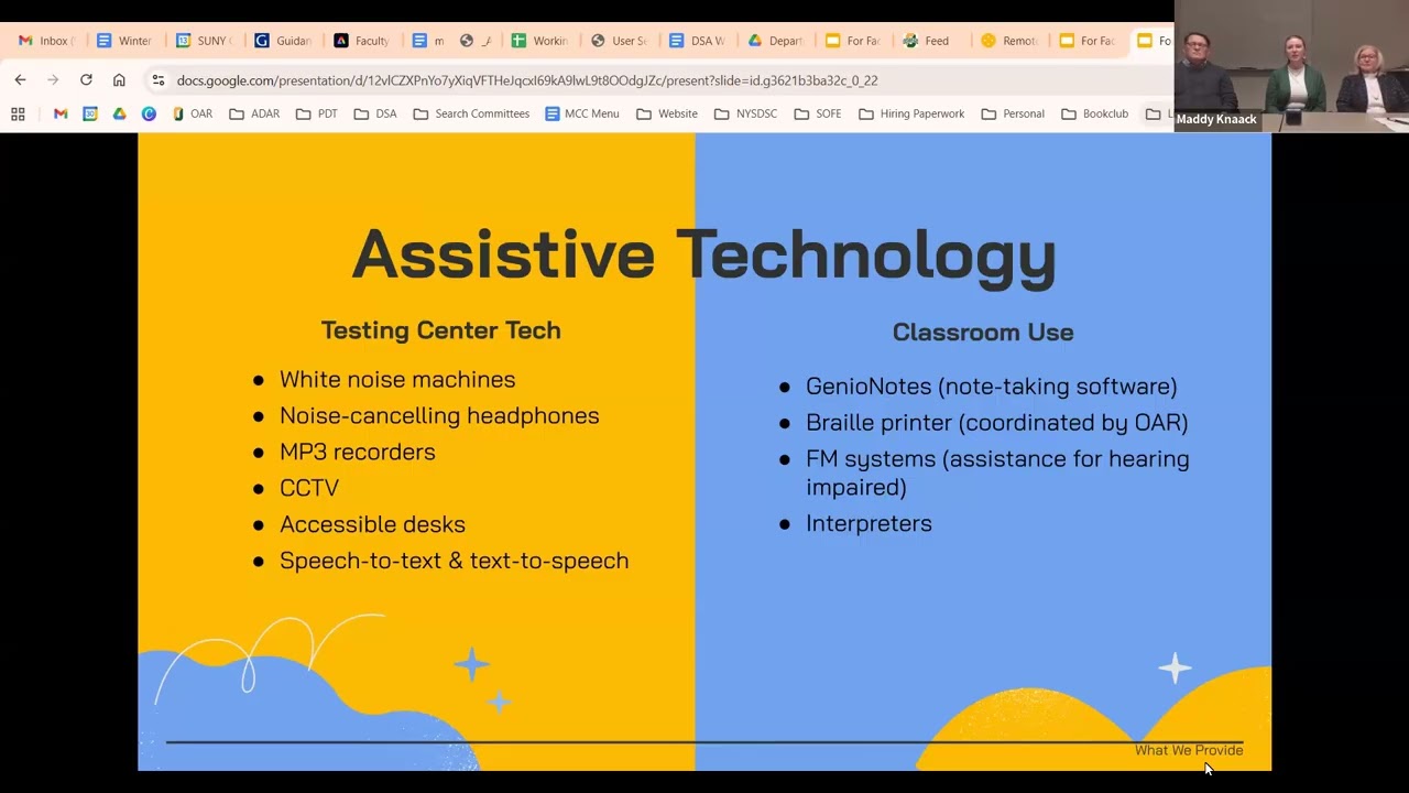 Session 11: Working with Students with Disabilities: OAR