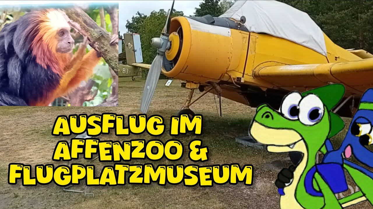 Ausflug im Affenzoo Jocksdorf & Flugplatzmuseum Cottbus / Néo Déndró TV 
