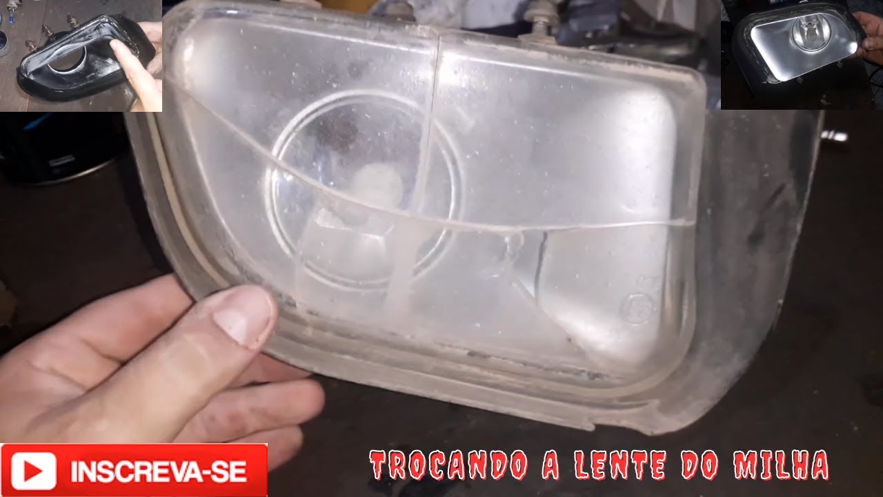 Trocando a lente do farol de milha blazer Pit Bull