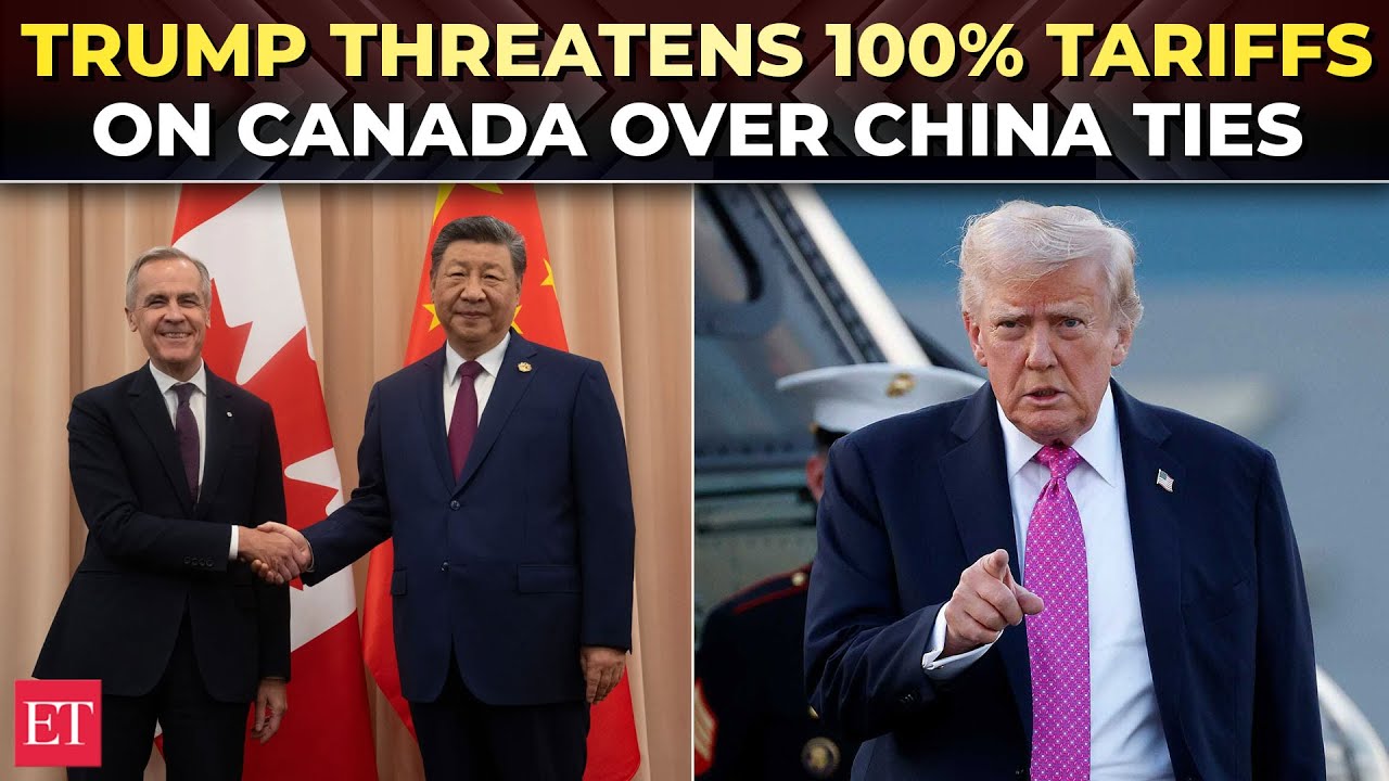 'If Canada makes a deal with China…': Trump escalates trade war, threatens Carney with 100% tariffs