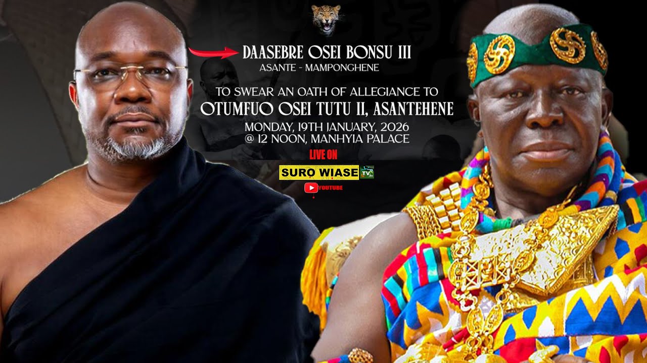 Live Now: Oath Of Allegiance of The New Asante Mampong Hene to Otumfuo Osei Tutu II, AsanteHene.