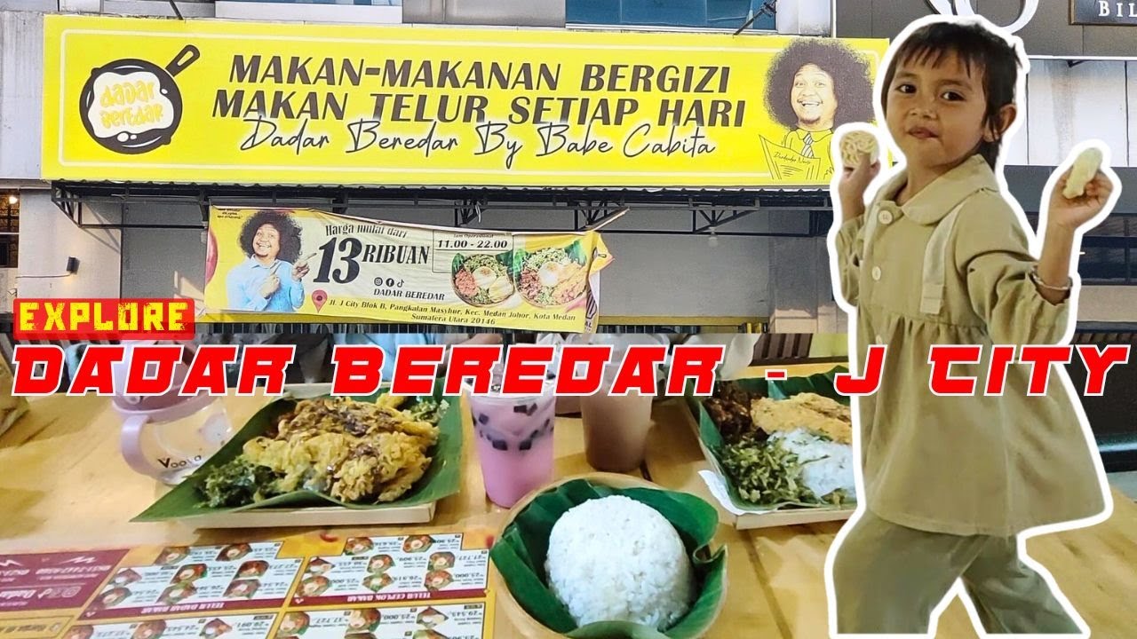 Makan Sore di Dadar Beredar by Babe Cabita 🍳 | Suasana J City Medan