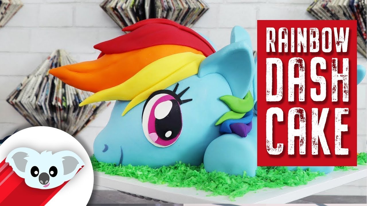 My Little Pony RAINBOW DASH CAKE w/ CAKE BASH STUDIOS | How to