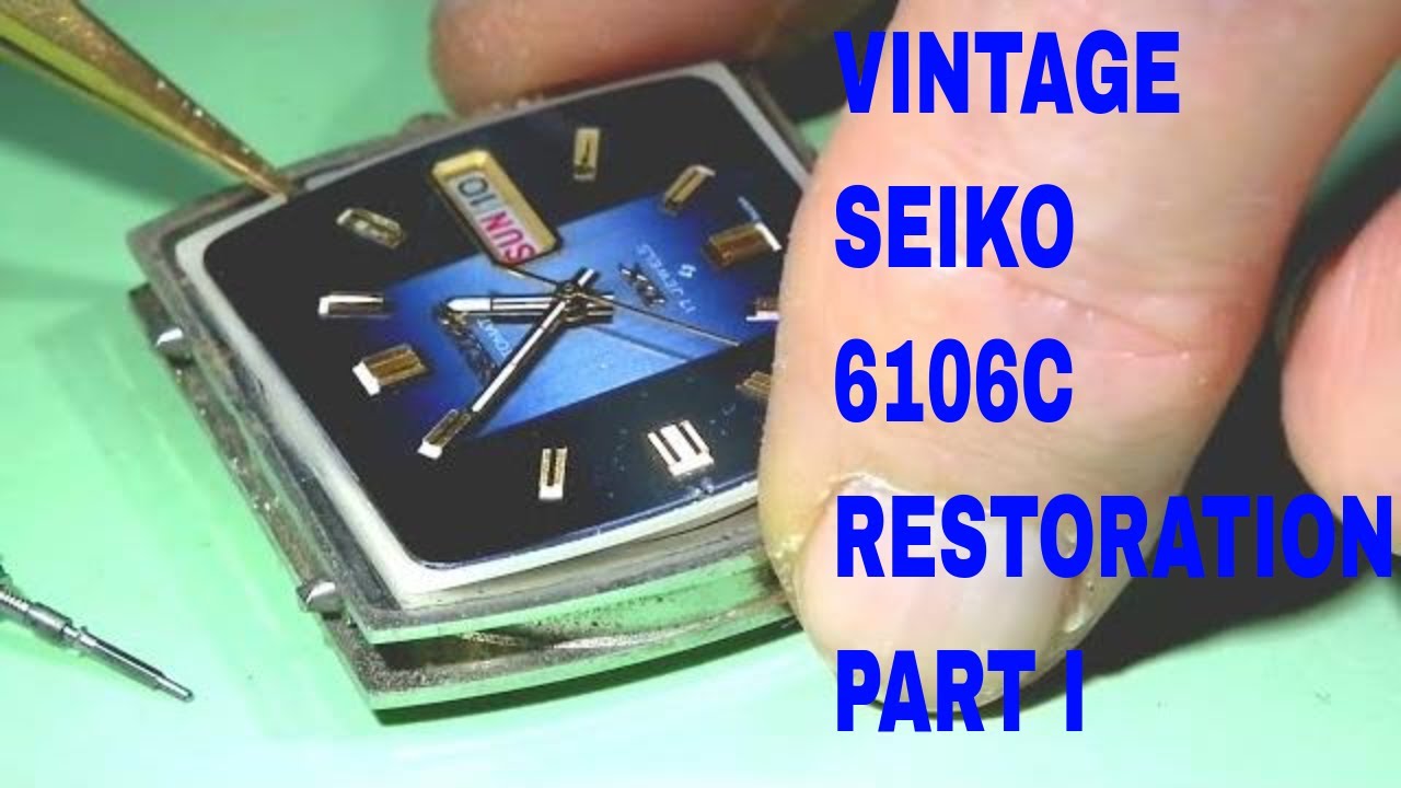 Restoring and Servicing a 1974' Seiko 5 DX Automatic Watch Cal. 6106C Part I - Disassembly