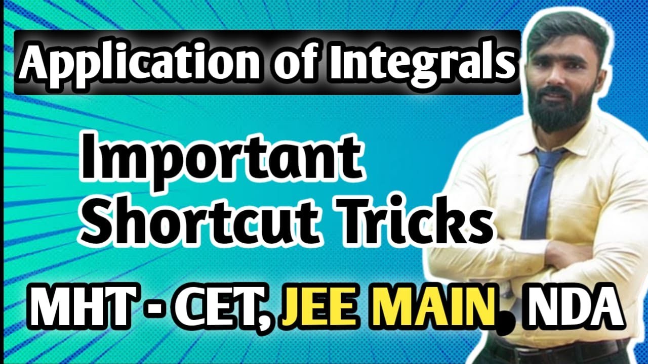 Application of Integrals|Important Shortcut Tricks|12th Std|JEE |MHT CET |NDA|Pradeep Giri Sir