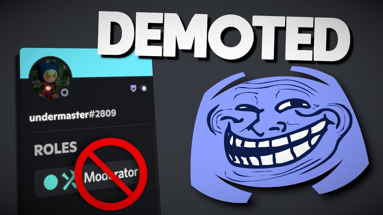 Троллинг моего сервера Discord путем ПОНИЖЕНИЯ модераторов (и не только!)