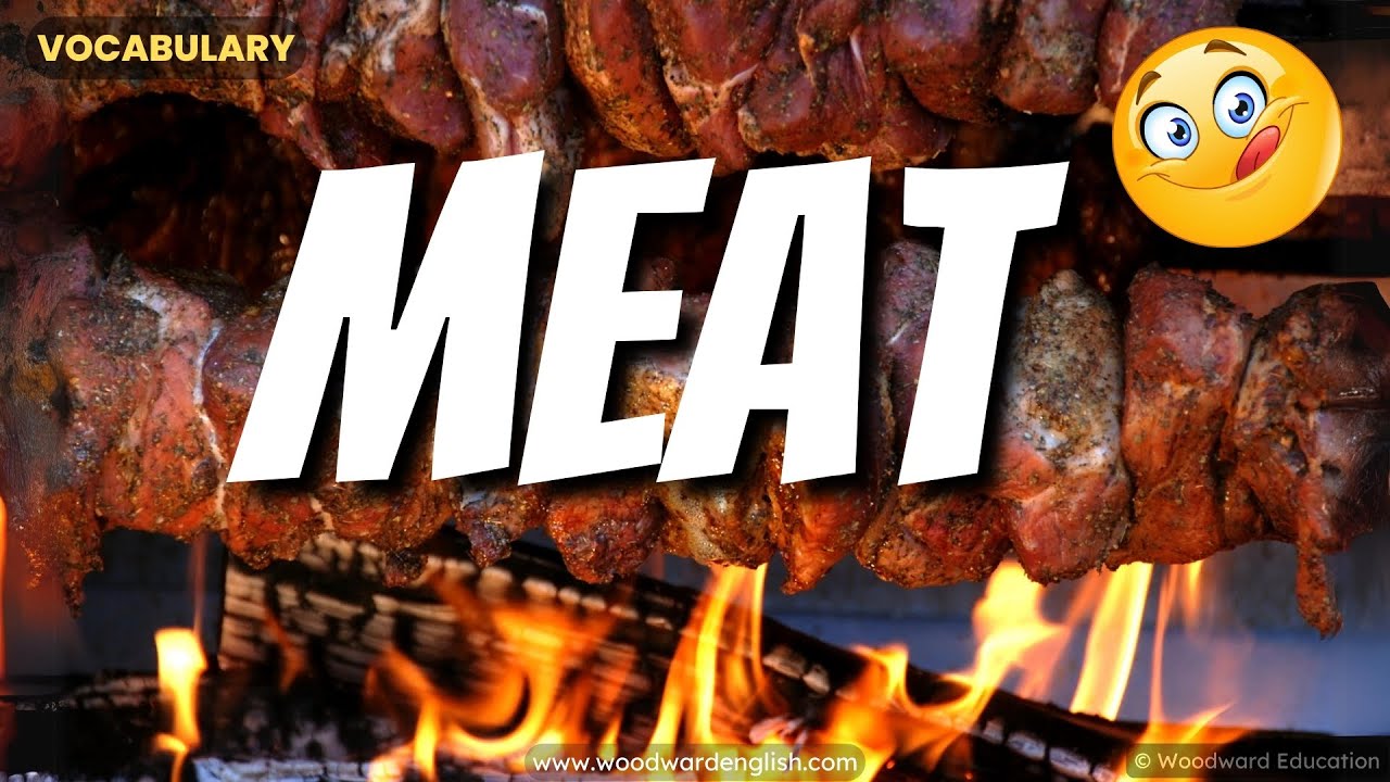 MEAT English Vocabulary | Names of types of meat in English | ESOL Pronunciation Practice