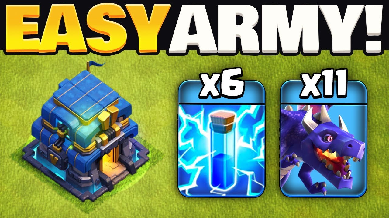 Easy TH12 Zap Dragons Attack Strategy Explained (Clash of Clans)