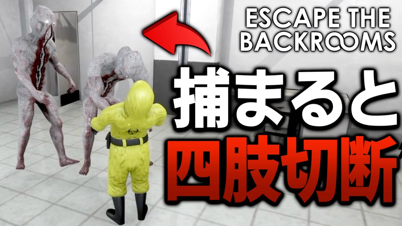 絶対に出会いたくない化け物達がこちら...【Escape The Backrooms】