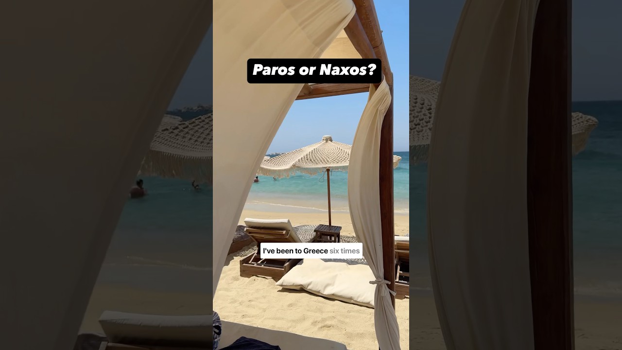 Paros vs Naxos, which Greek island should you choose? #greecetravel #paros #naxos