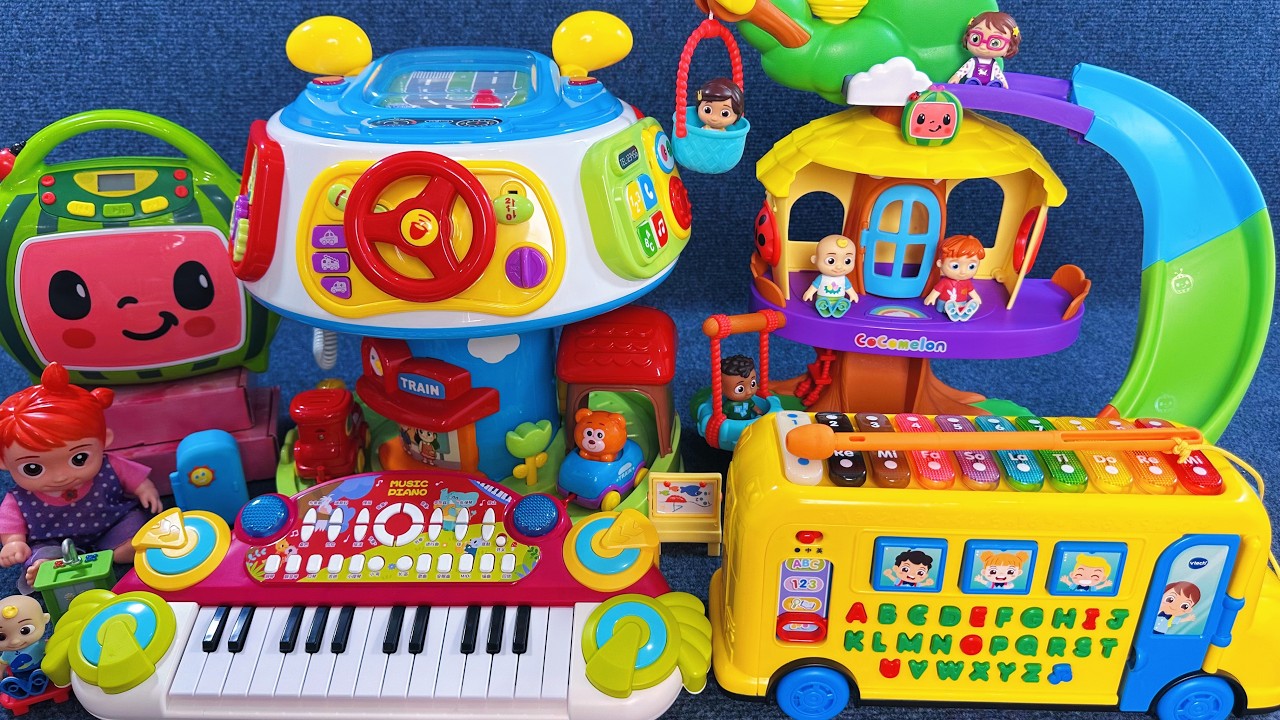14 Minutes Satisfying with Unboxing Cocomelon Kitchen Playset, Sing Pad, Bus Toys Review ASMR